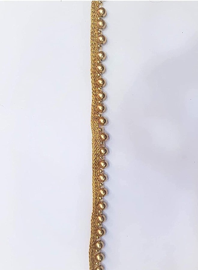 PREMDAS LACES Premdas lace Gold Beaded Lace, Indian Beaded & Trim Border, Lace Border, Beaded Tassel Trim (Gold 1) - Image 2
